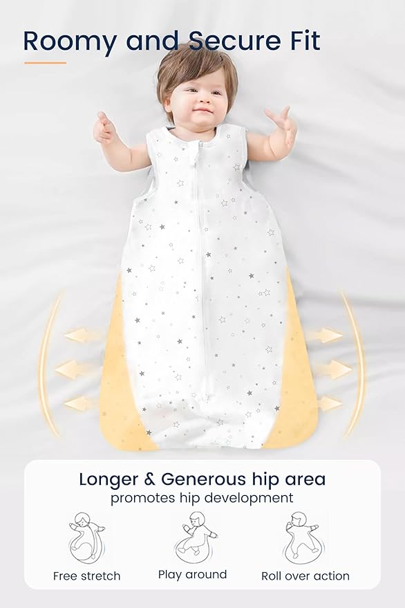 TotAha Toddler Dino Sleep Sack 2T-3T-4T, 0.5 TOG Summer Light Sleeping Sacks, Soft Wearable Blanket Baby Sleep Bag with 2-way Zipper, X-Large