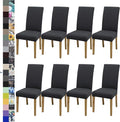 BIETYONE Stretch Dining Chair Covers Set of 8, Soft Removable Washable Kitchen by BIETYONE