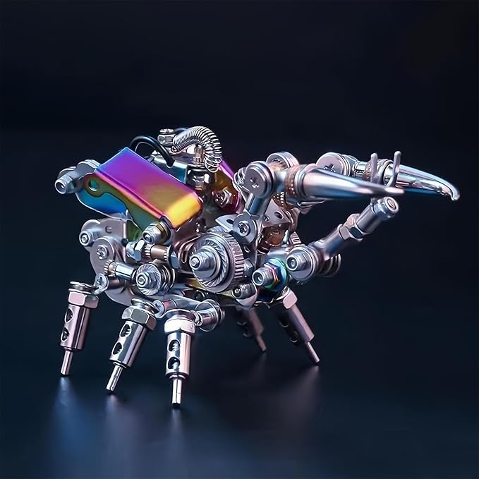 Adult 3D Metal Puzzle, Punk Beetle Metal Model Set, 3D Puzzle Mechanical Insect Building Blocks, Fun DIY Assembly, high-end Men's Gifts.