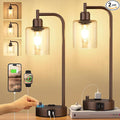 Innqoo Industrial Table Lamps for Bedrooms Set of 2 by Innqoo