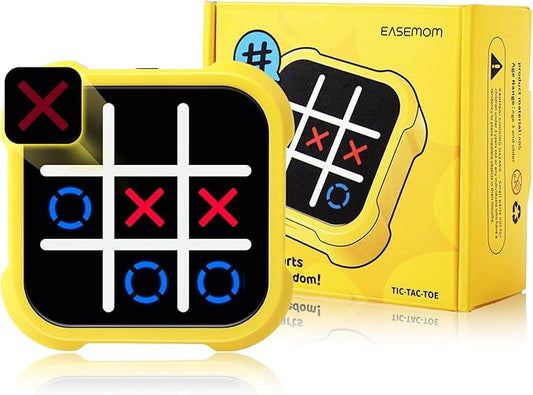 Tic Tac Toe Game, 3-in 1 Electronic Handheld Game Console, Road Trip Activities for Kids - Juegos para Niños - Ideal Gifts for Kids and Adults