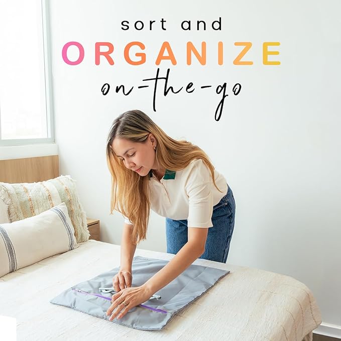 MUMI Travel Laundry Bag – Mesh Laundry Bags for Delicates with Hanger & Pouch | Delicates Bag for Washing Machine | Large Laundry Net Bag for Travel, Gym, Baby Clothes, and More (Grey)