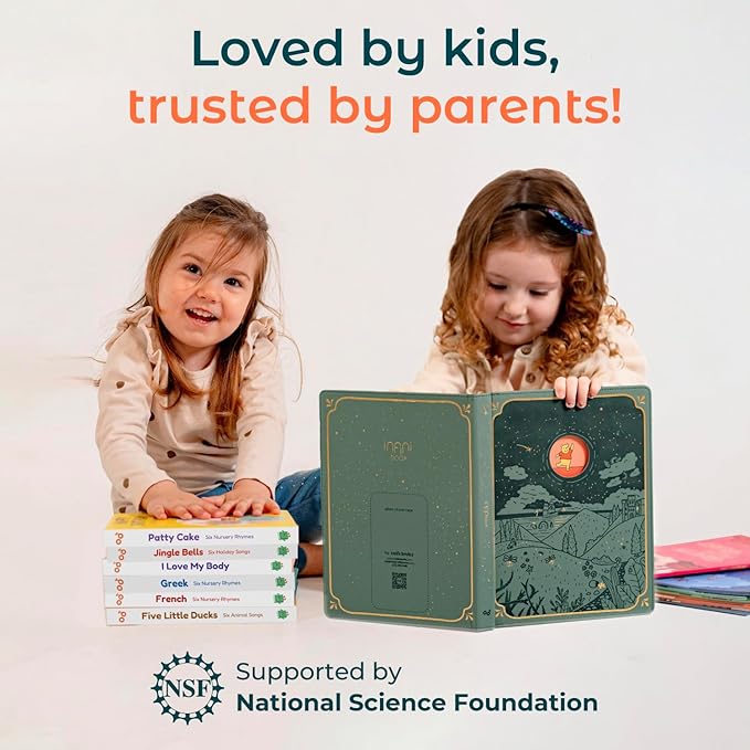 Cali's Books Twinkle Twinkle Little Star – USB-C Rechargeable Musical Book for 1-Year-Old | Sound Book for Toddlers 1-3 with Bedtime Lullabies – Nursery Rhymes Musical Book