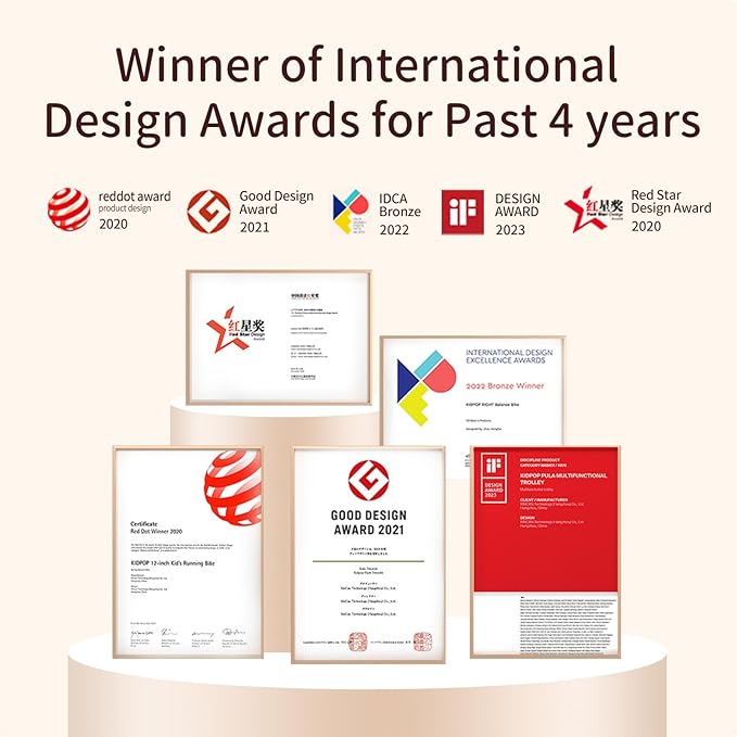 PULA Baby Push Walker with Wheels Toddler Wagon for First Learner Baby Toys 6-12 Months, 1 Year Old Birthday Gifts, Indoors and Outdoors (Red)