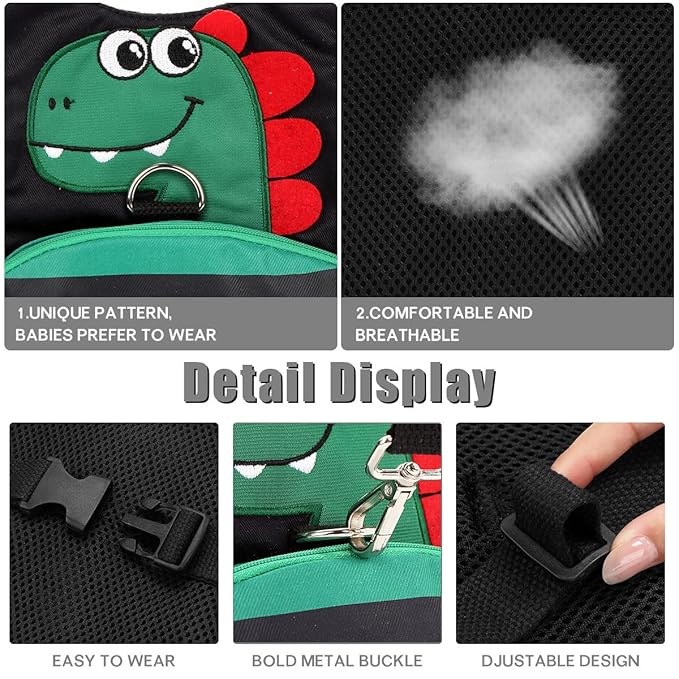 Toddler Leash for Kids-Baby Child Harness with Anti Lost Wrist Link for Boys/Girls (Black3)