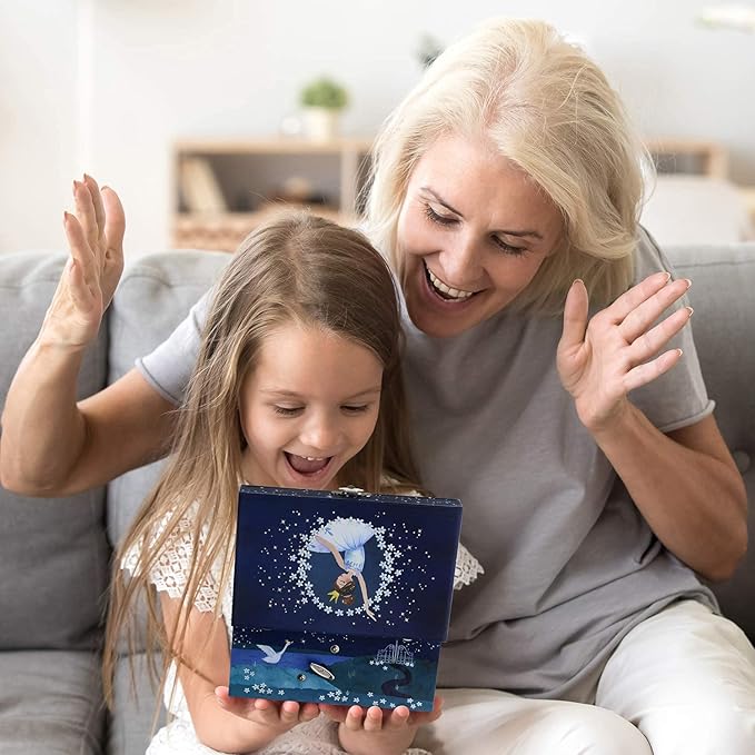 Jewelkeeper Ballerina Music Box & Little Girls Jewellery Set - 3 Ballerina Gifts for Girls