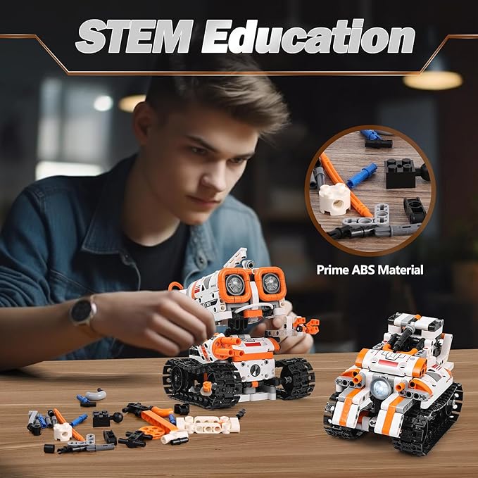 STEM Robotics Kits for Kids Ages 8-12 8-14 Year Old, 3 in 1 Remote/APP Control & Programming Robot Building Set, Toy Coding Science Projects, Birthday Gift Ideas for 8 9 10 11 12+ Boys & Girls