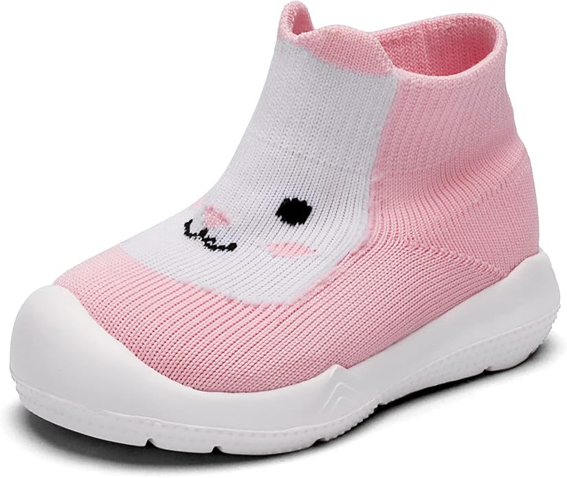Engtoy Baby Shoes & Socks - Non-Slip Breathable Slippers with Soft Rubber Sole - Baby Boys & Girls Slip On Sneakers