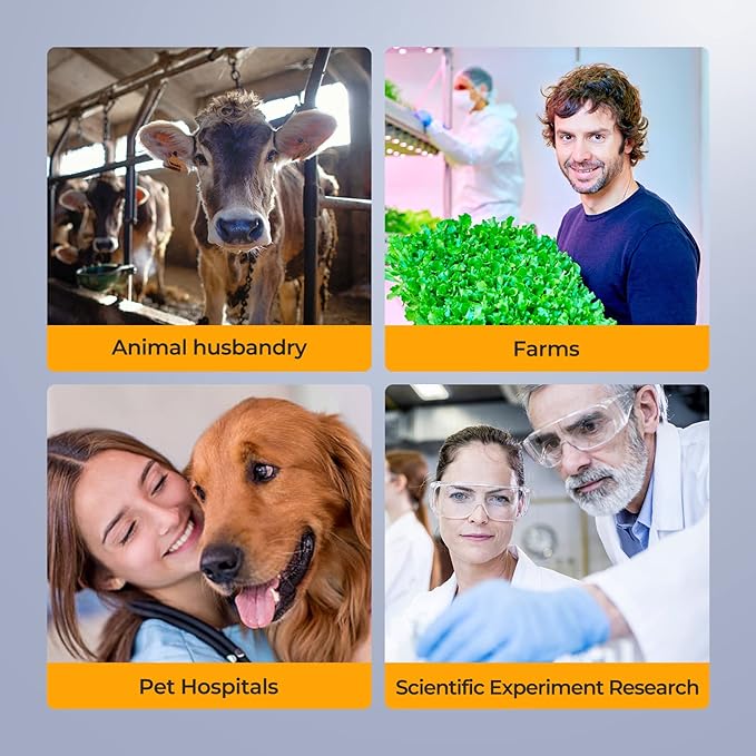 [Blood Version] Vabiooth Dual-View Compound Monocular Microscope 40X-2500X Magnification with 7" LCD Screen 5MP E-Eyepiece, Adjustable Mechanical Stage, Aluminum Carry Box for observing Live Blood