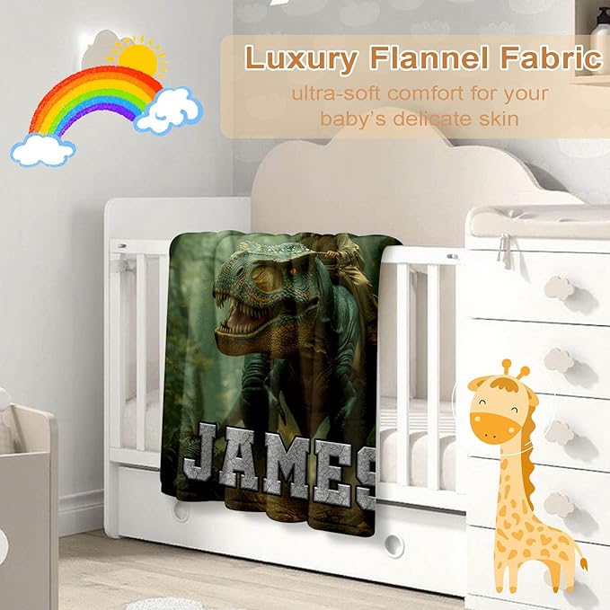 Ship Next Day, Personalized Baby Blanket – Printed in USA, Custom Baby Blanket for Boys & Girls, Baby Blanket with Name, Baby Shower, Easter, Christmas, Birthday Newborn & Toddler Gifts, Baby Gifts