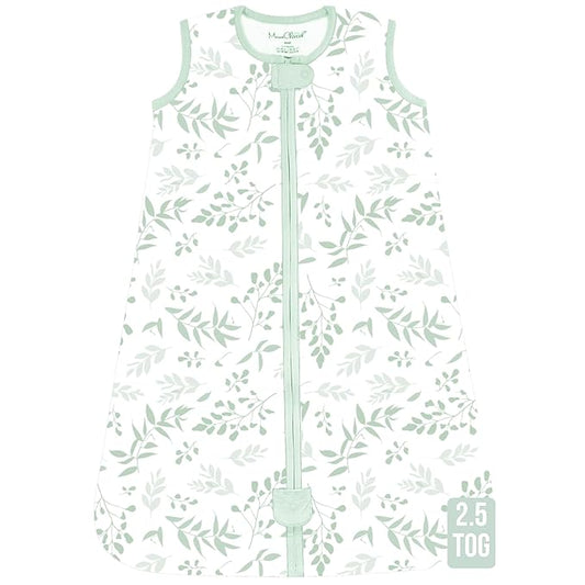 Mama Cheetah Baby Sleep Sack 2.5 TOG, Organic Cotton Baby Wearable Blanket with Two-Way Zipper, Swaddle Transition Baby Sleeping Bag for Newborn Infant Toddler Boy Girl, 18-24 Months