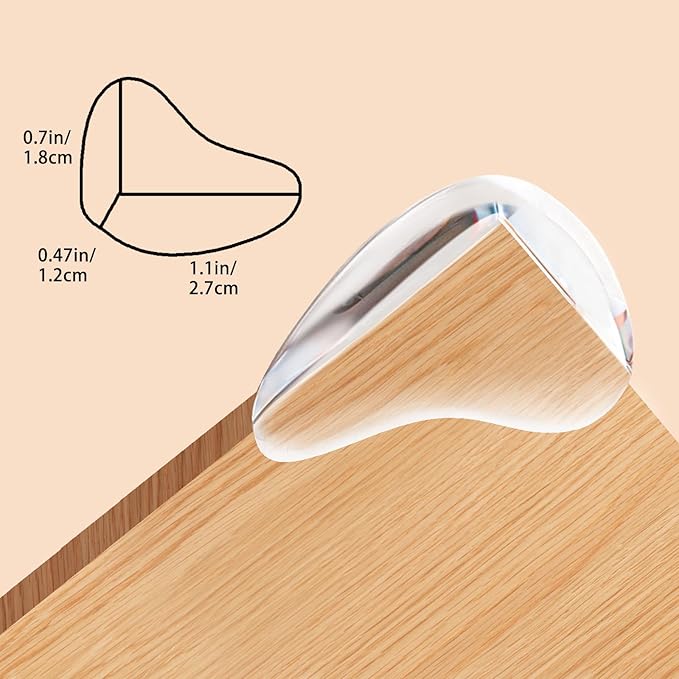Baby Corner Protector Corner Protector Baby Furniture Corner Protection Transparent Cover Sharp Furniture and Table Top Edges with Adhesive 10 Pack