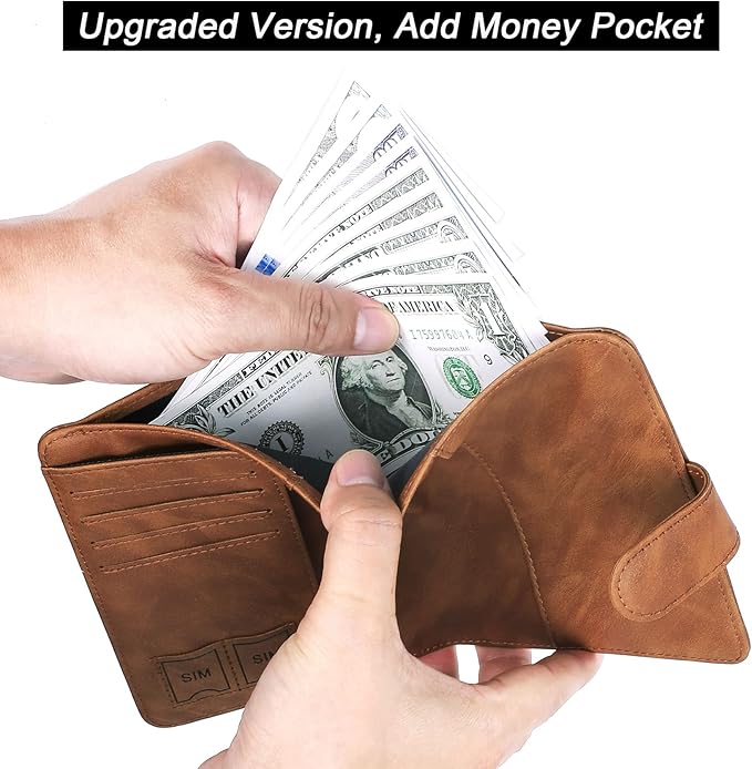 Airtag Passport Holder Cover Wallet Travel Essentials Leather Rfid Blocking Case Vacation Luggage Must Haves Travel Accessories for Men Women (117#Brown)