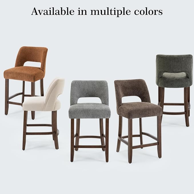 VKNOW Bar Stools Set of 4, Modern Counter Stools - Image 9