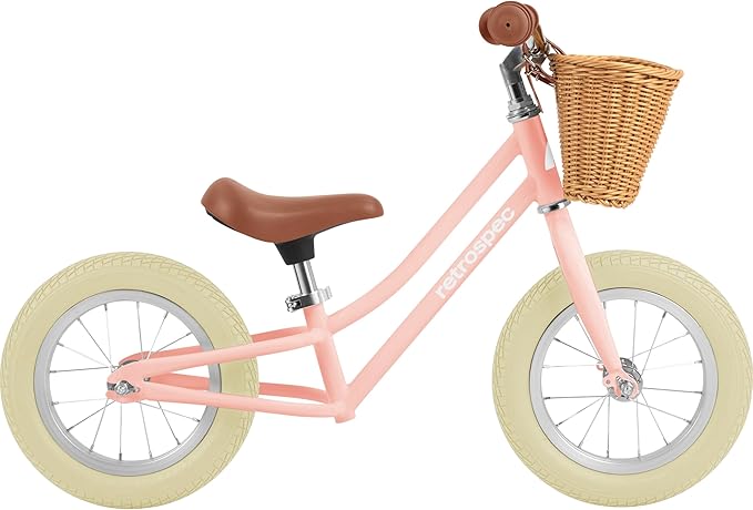 Retrospec Baby Beaumont Kids' Balance Bike for Toddlers, No Pedals, Cushioning Air Filled Tires for Boys and Girls Ages 18 Months - 3 Years, with Adjustable Seat Height