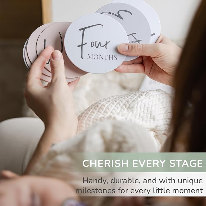 Tiny Trees® Baby Monthly Milestones, Monthly Milestone Signs, Baby Announcement, Baby Age Milestone Keepsakes and Photo Props