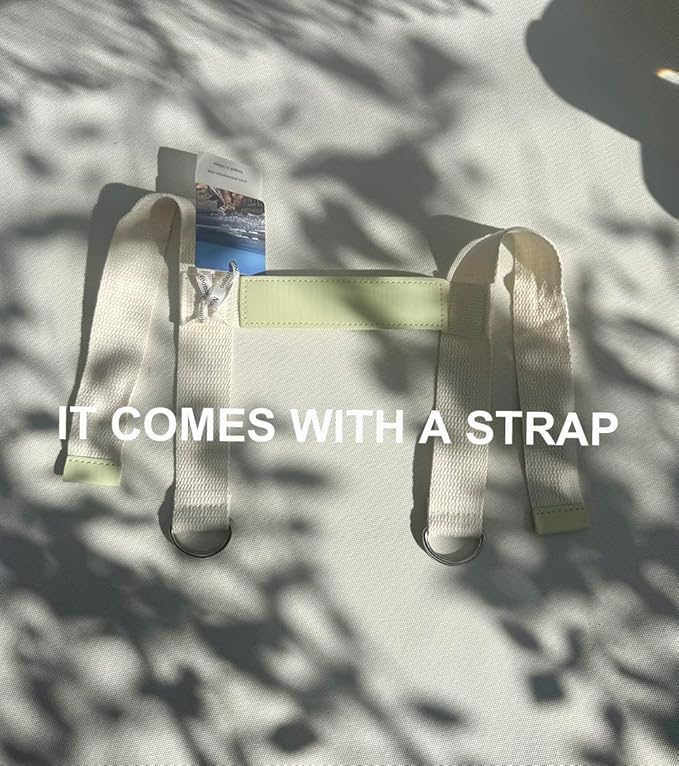 4’9” x 6’3” White Lightweight Water-Resistant Canvas Mat – Picnic, Outdoor, Beach, Park, Camping, Toy Mat