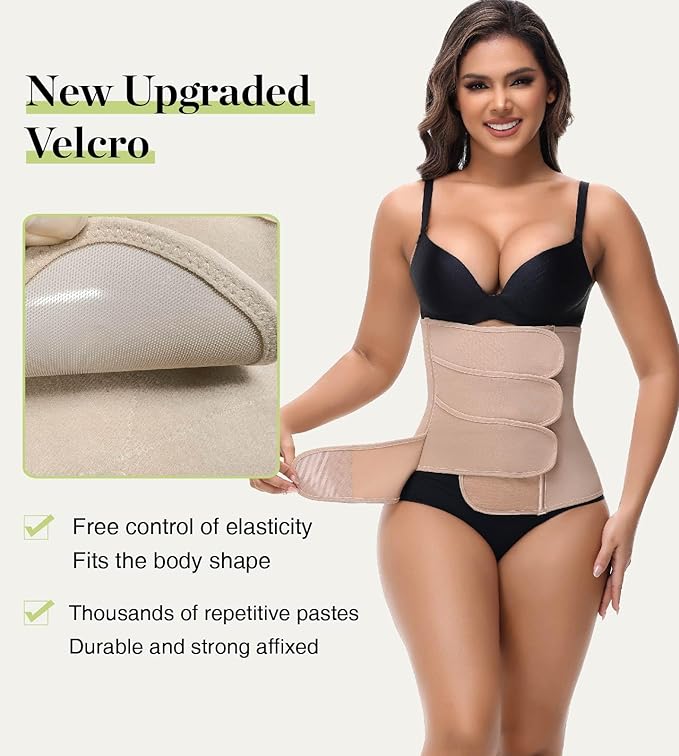 SHAPSHE Waist Trainer for Women Postpartum Recovery Wrap Waist Cincher Corset Shapewear Belly Band