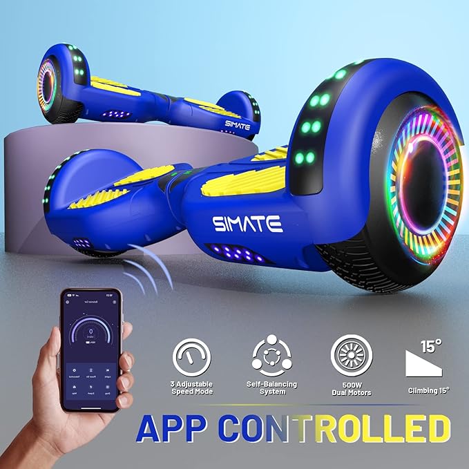 Scooter, Bluetooth & Corlorful LED Lights, Gifts for Kids & Adults & Girls & Boys, for All Ages