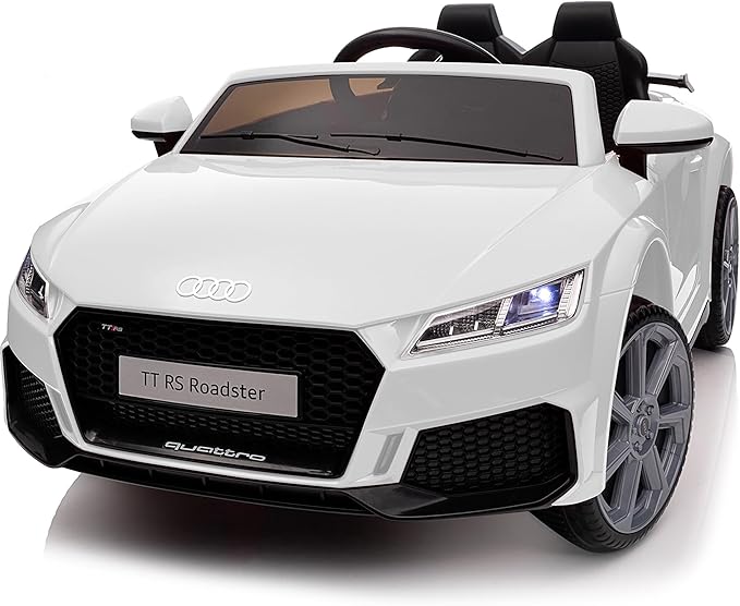 Electric Car for Kids, Licensed Audi 6V Kids Ride on Car Toy for Toddlers with Remote - White
