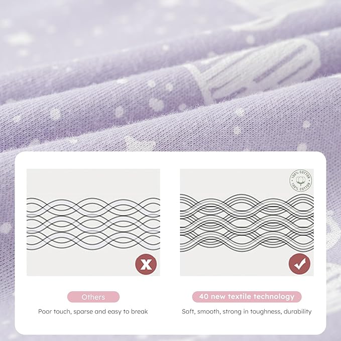 Yoofoss Baby Sleep Sack 6-12 Months Baby Wearable Blanket 100% Cotton 2-Way Zipper TOG 0.5 Toddler Sleeping Sack 3 Pack, Lightweight Sleep Sacks for Babies(Medium)