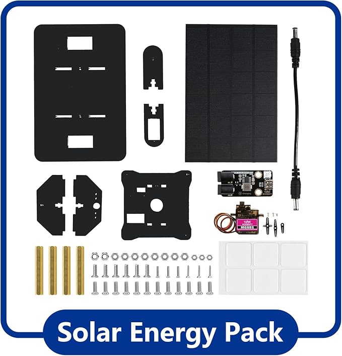 Smart Car kit Functions STEM Coding for Ages 16+ Solar Energy Expansion Pack(Without Car)-QD008