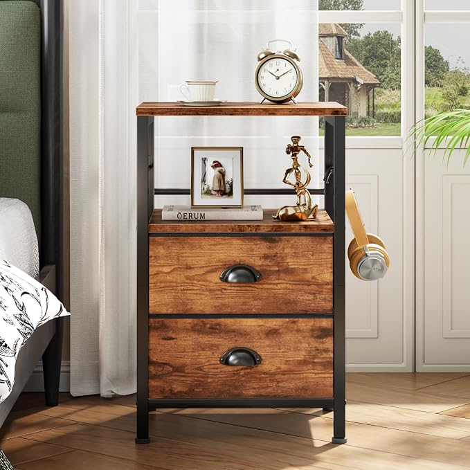 Furologee Night Stand Set of 2, Nightstand - Image 6