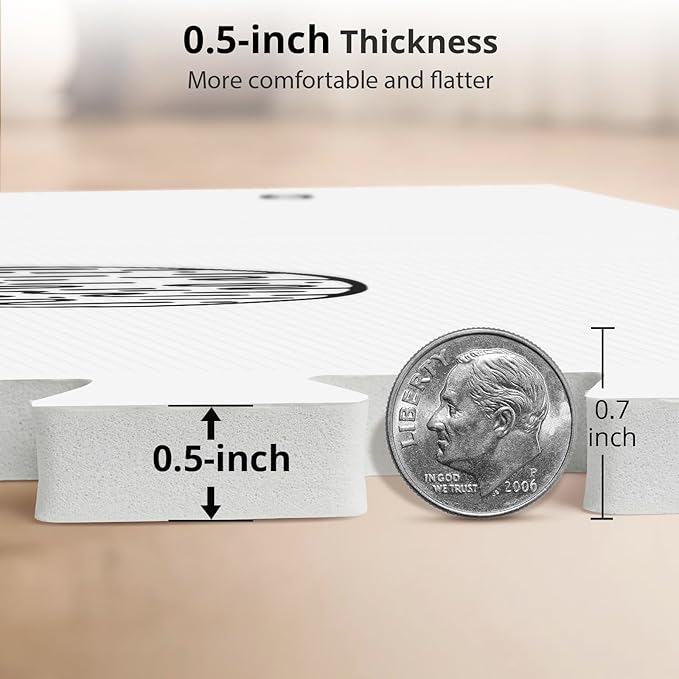 Baby Play Mat, 72x48-Inch Baby Foam Play Mat,6-Piece Interlocking Foam Floor Tiles for Toddlers, Waterproof,Floor Mats for Kids,Baby Foam Play Mat for Babies & Toddlers, Crawling Mat(Space)