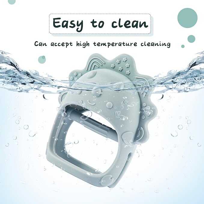 Baby Teething Toys, Teething Toys, Teethers for Babies 3-6 Months, Baby Chew Toys, BPA Free Teether Mitten with Soft Texture for Sensory Exploration and Itching Teething Relief