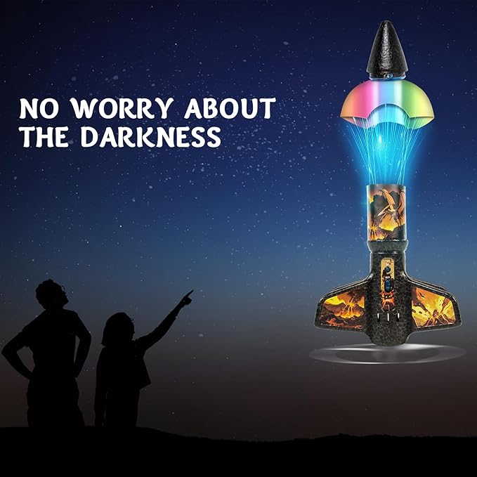 Rocket Launcher for Kids - 200 Ft of Flight Altitude, Model Rocket with Launch Set, Rockets Outdoor Toys with Safely Parachute, Easter Birthday Toys for Boys & Girls Ages 5 6 7 9 10 12 8-13 Years Old