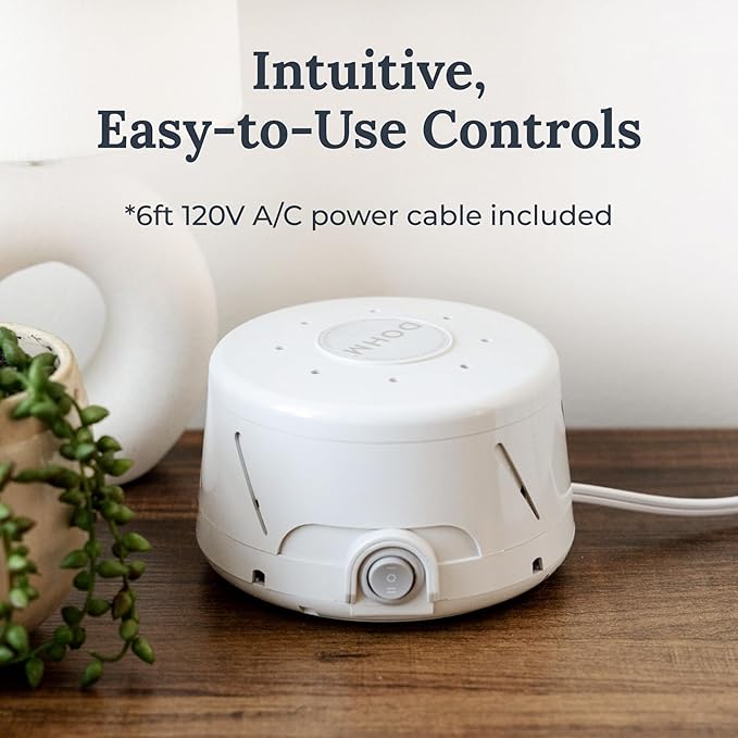 Yogasleep Dohm Classic (White) The Original White Noise Sound Machine, Soothing Natural Sounds from a Real Fan, Sleep Therapy for Adults & Baby, Noise Cancelling for Office Privacy & Meditation