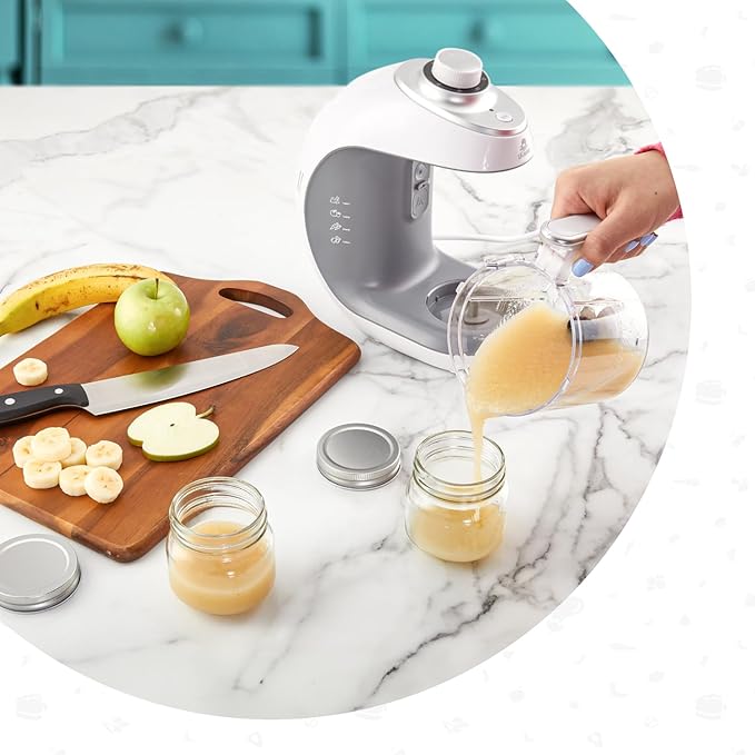 Lil’ Jumbl - Baby Food Maker Steamer and Blender - Puree Blender with Timer, One-Press Processor & Auto Shutoff, Cook & Steam Fruits, Veggies & Other Healthy Homemade Infant & Toddler Meals in Minutes