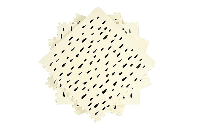 Yay Mats Stylish Extra Large Baby Play Mat. Soft, Thick, Non-Toxic Foam Covers 6 ft x 4 ft. Expandable Tiles with Edges Infants and Kids Playmat Tummy Time Mat (Spencer Animal)