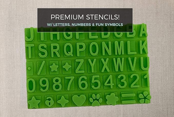 Baby Handprint Footprint Keepsake Ornament Kit (Makes 2) - Bonus Stencil for Personalized Christmas, Newborn, New Mom & Shower Gifts. 2 Easels! Non-Toxic Clay, Air-Dries Light & Soft, Won't Crack.