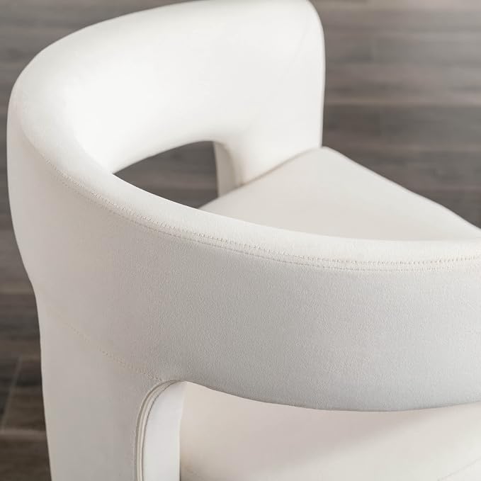 BESTANO Set of 2 Modern Velvet Fabric Upholstered Dining Chairs - Image 6
