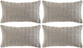Fancy Homi 4 Packs Grey Decorative Throw Pillow Covers 14x24 Inch by Fancy+Homi