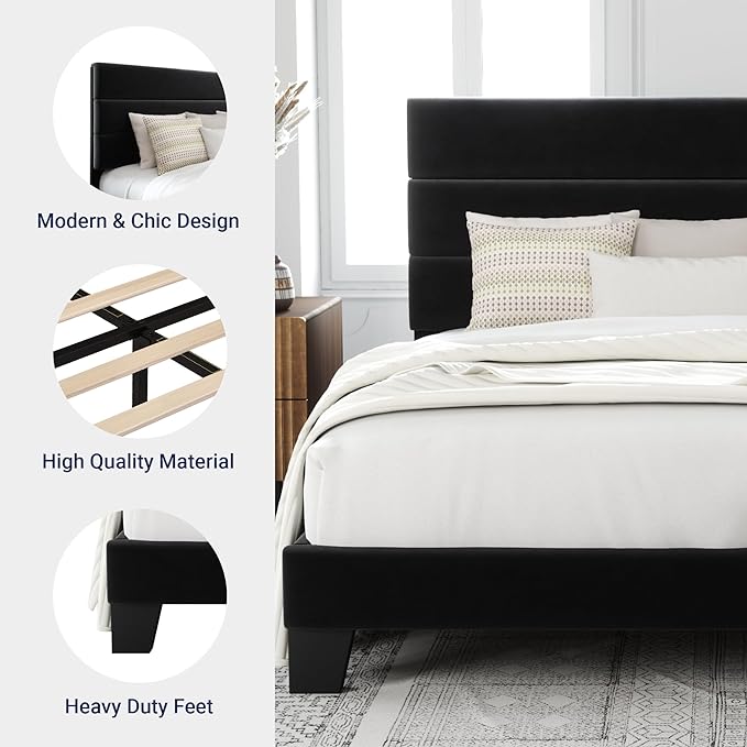 Allewie Queen Size Platform Bed Frame - Image 6