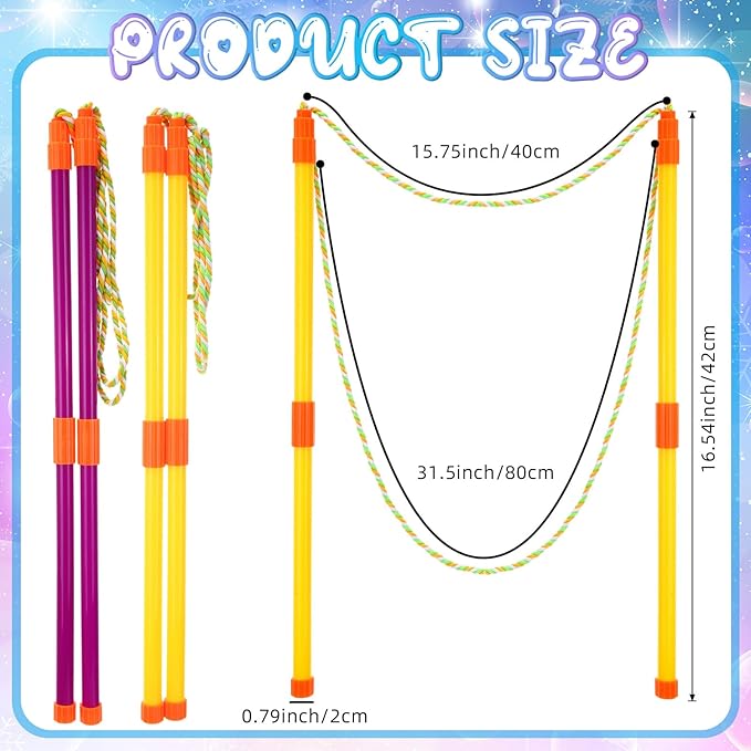 Lenwen 16 Pcs Giant Bubble Wands Kit Big Maker Toy Large Gigantic Bubble Wands with Refill and Tray for Summer School Birthday Outdoor Playtime Fun Activity Party Favors (Various)