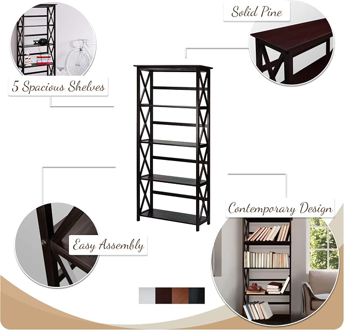 Casual Home Shelf Bookcase - Image 5