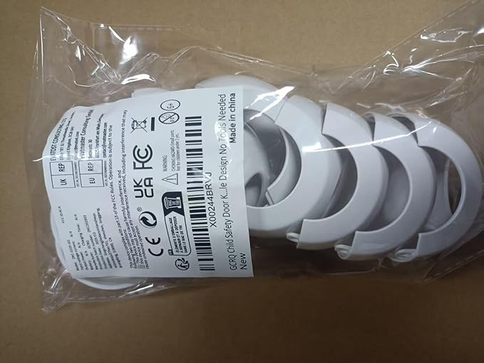 Child Safety Door Knob Covers 4 Pack Reusable Baby Proof Door Knob Locks Baby Proof Door Handle Protector for Kids Universal Fit Easy Grip Lockable Design No Tools Needed