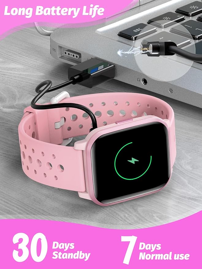 Kids Smart Watch Girls Boys, Smart Watch for Kids Gifts for 4-16 Years Old with Sleep Mode 19 Sports Mode Pedometer Birthday Gift for Boys Girls