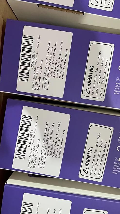 Eletrionic Dance Mat for TV with HD Camera, Non-Slip Dance Pad for Girls Boys, Dance Game Mat Xmas B-Day Gifts for Kids Adults (Purple)