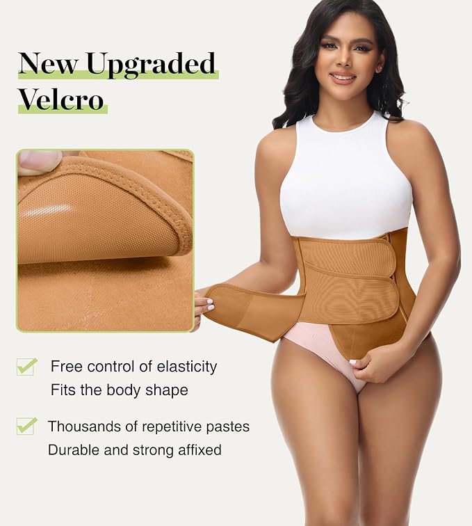 SHAPSHE Waist Trainer for Women Postpartum Recovery Wrap Waist Cincher Corset Shapewear Belly Band