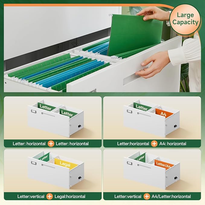 Letaya 4 Drawer File Cabinets - Image 5