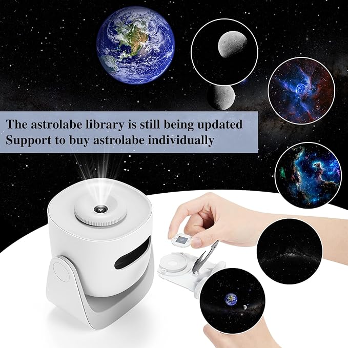 Orzorz Slide Discs Star Projector Galaxy Light Home Planetarium Projector Star Projector