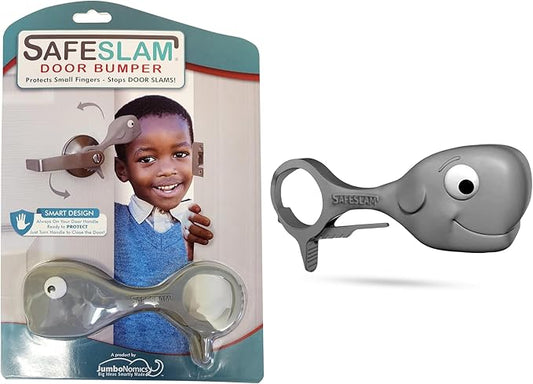 Baby Proofing Door Stopper, Door Pinch Guards Protect Child Fingers & PET Tails. Baby Safety Finger Protectors Prevent Pinch Injuries – Kids and Adults Love Whale Pinch Guard (Grey)