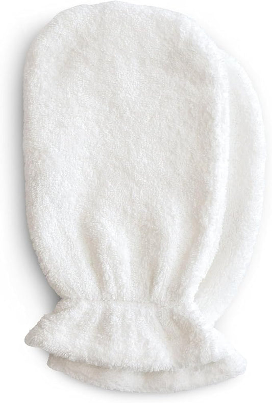 mushie Baby Bath Mitt | Organic Cotton | Pack of 2 (Pearl)