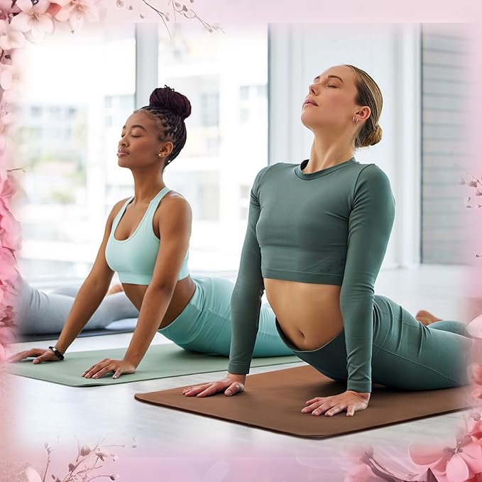 Timgle 6 Pcs 10mm Thick Yoga Mat Bulk, 68 x 24 Inches, Anti-Slip Tear-Resistant Exercise Mat for Adult Fitness, Stretching, Workout and Studio