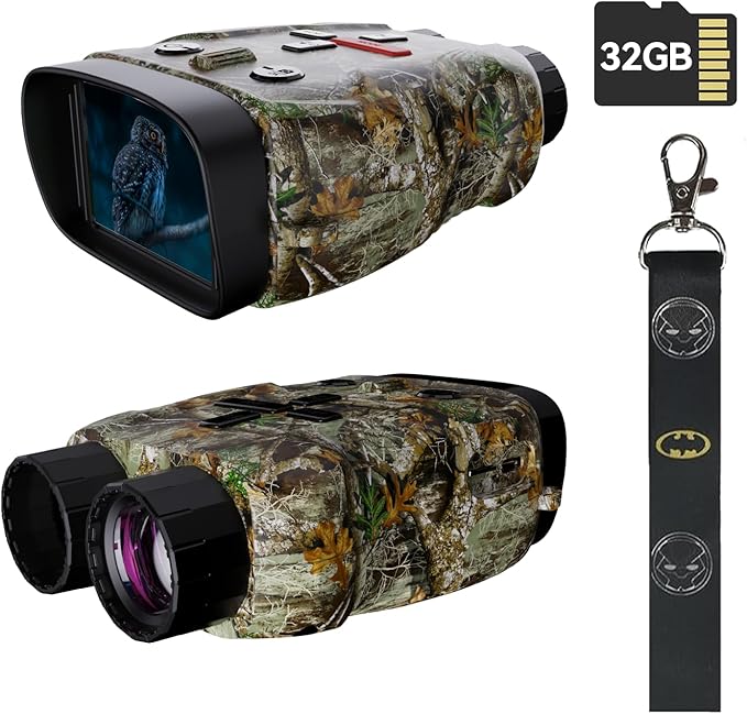 Night Vision Goggles for Kids Gifts with 32GB Card,Birthday Ideas Present 5X Zoom Kids Camera Night Vision Binoculars