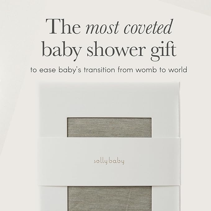 Solly Baby Wrap, Buttery-Soft Baby Carrier Newborn to Toddler 8-25 Lbs., Lightweight & Hands-Free Infant Sling Wrap, Breathable Summer Carrier, Baby Wearing & Postpartum Essential, New Mom Gift, Basil